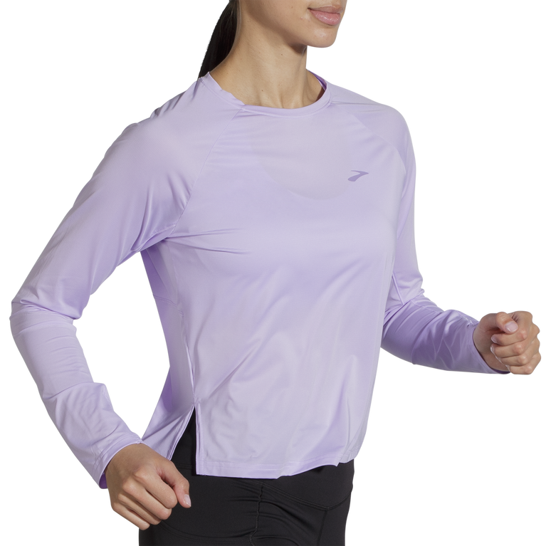 Brooks Sprint ללא שרוולים ארוכים מקף סגול