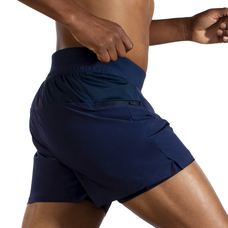 Brooks Sherpa 5 אינץ' 2 ב-1 קצר צי