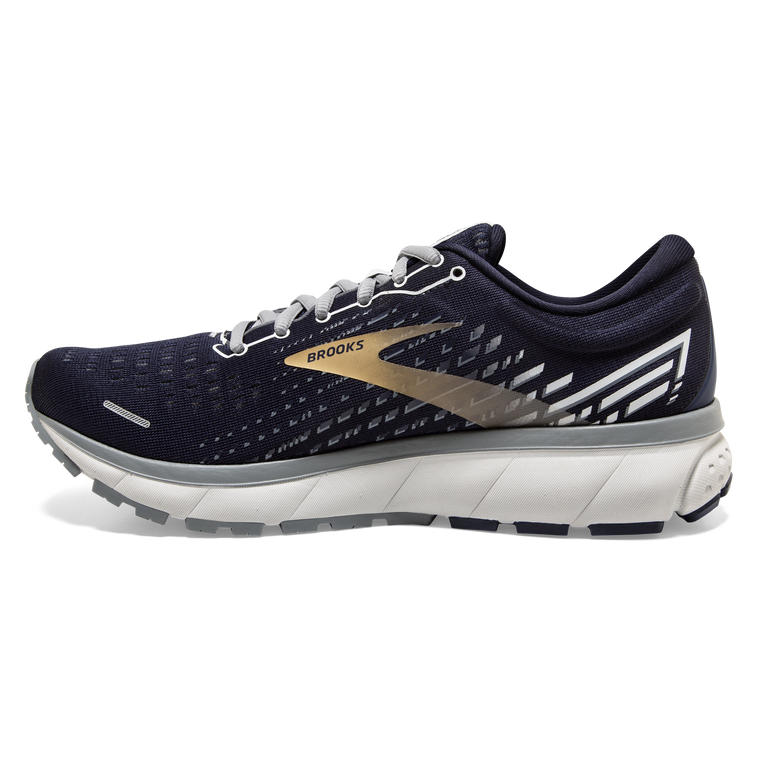 Brooks Ghost 13 Peacoat-אפור-זהב