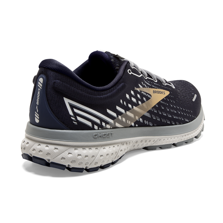Brooks Ghost 13 Peacoat-אפור-זהב