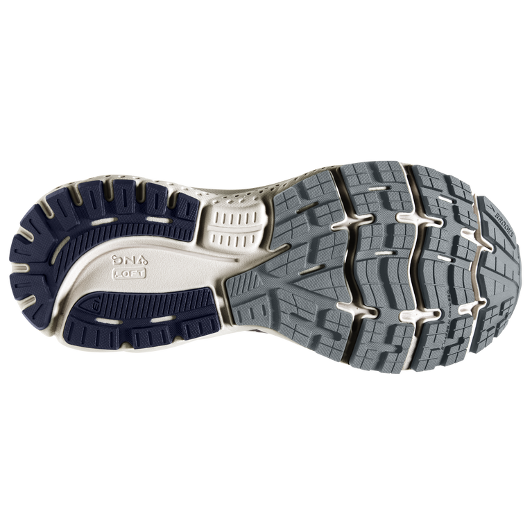 Brooks Ghost 13 Peacoat-אפור-זהב