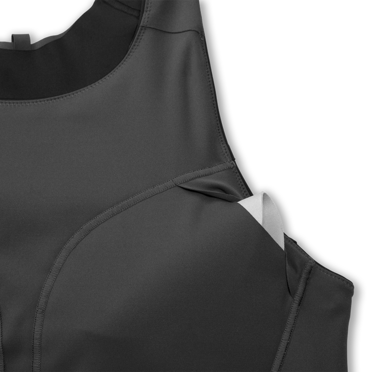 Brooks Drive 3 כיסים חזייה שחורה