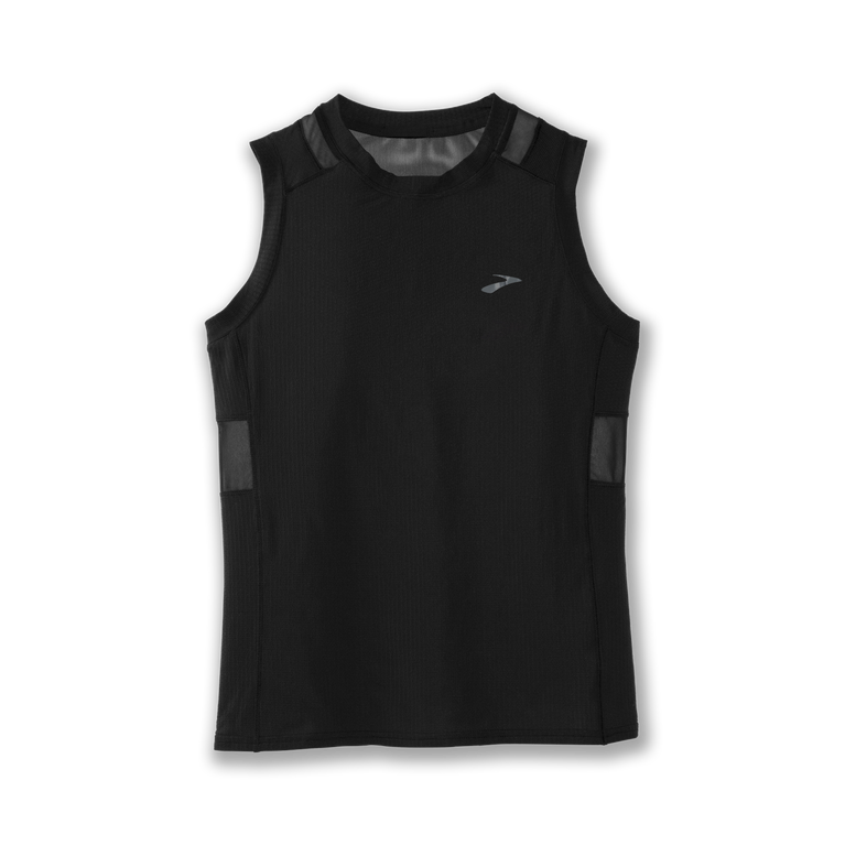 Brooks אווירה שחורה ללא שרוולים