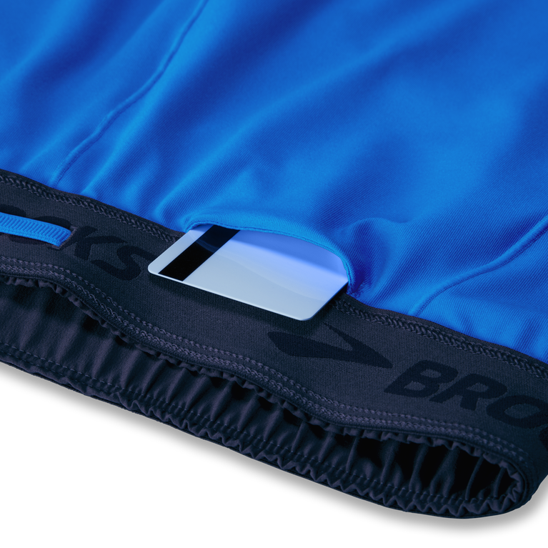 ברוקס צ'ייסר 5 אינץ' 2 ב-1 קצר כחול כהה