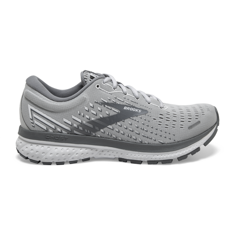 Brooks Ghost 13 סגסוגת-צדפה-לבן