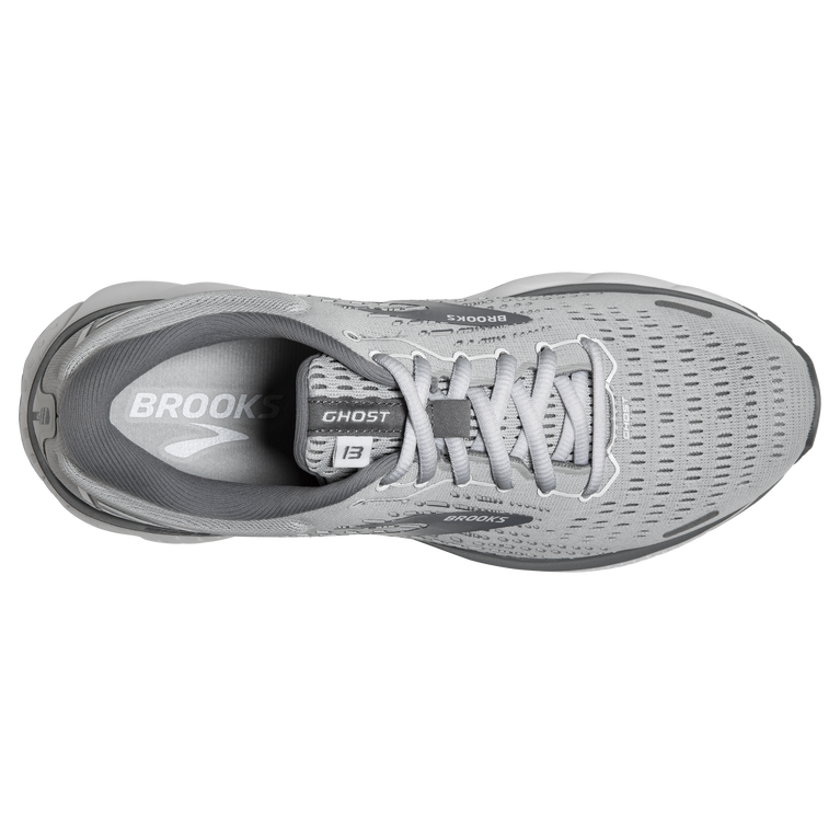 Brooks Ghost 13 סגסוגת-צדפה-לבן