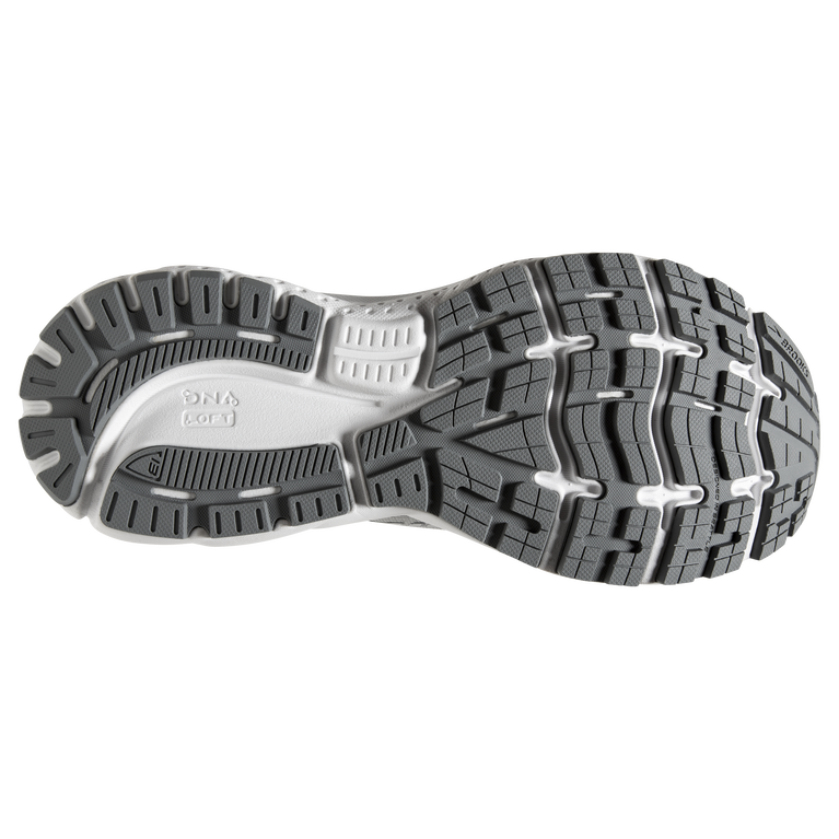 Brooks Ghost 13 סגסוגת-צדפה-לבן