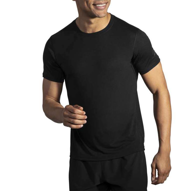 ברוקס מרחק גברים שרוול קצר שחור