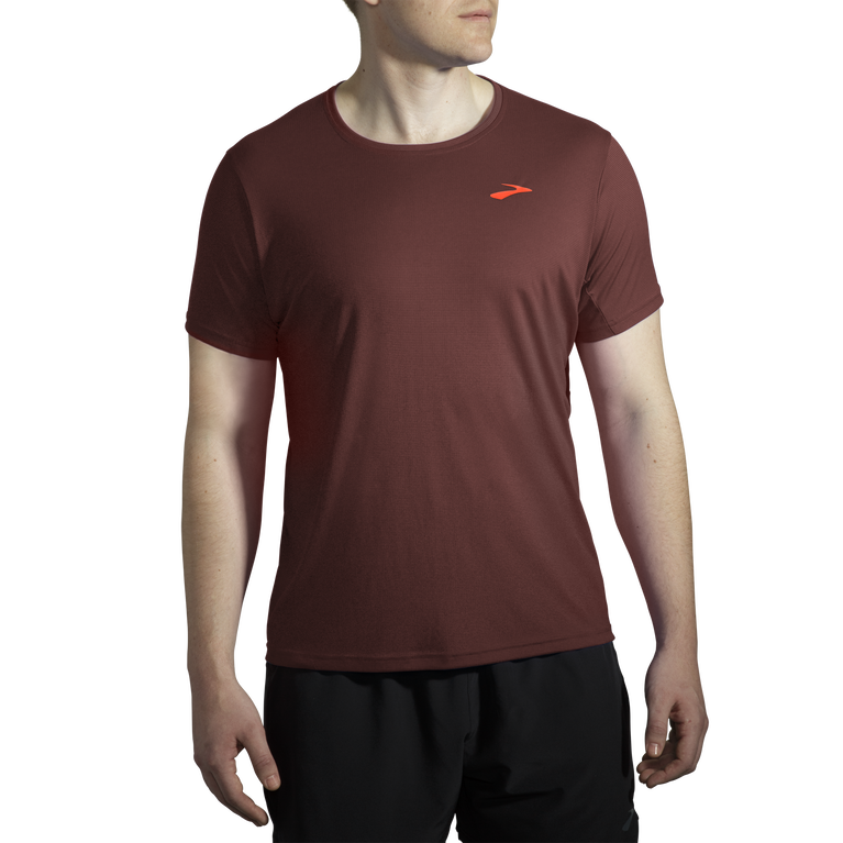 Brooks אווירה שרוולים קצרים לרוץ צימוק