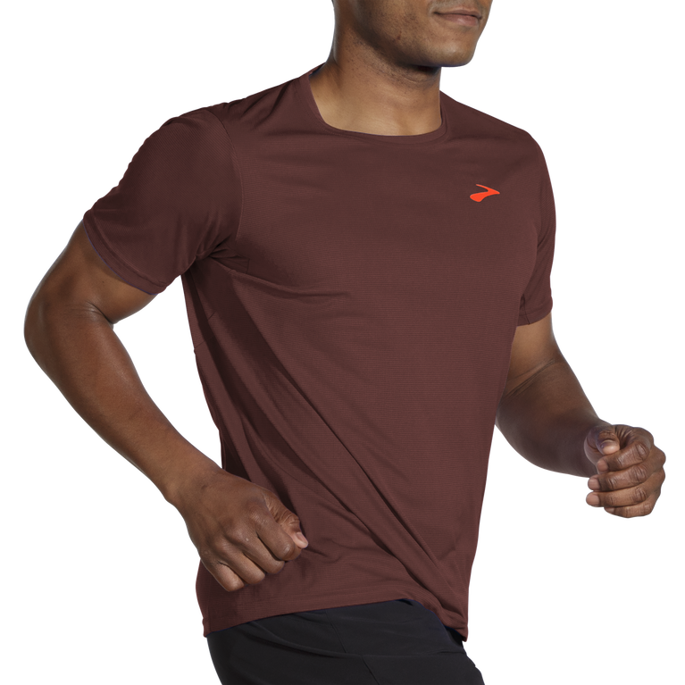 Brooks אווירה שרוולים קצרים לרוץ צימוק