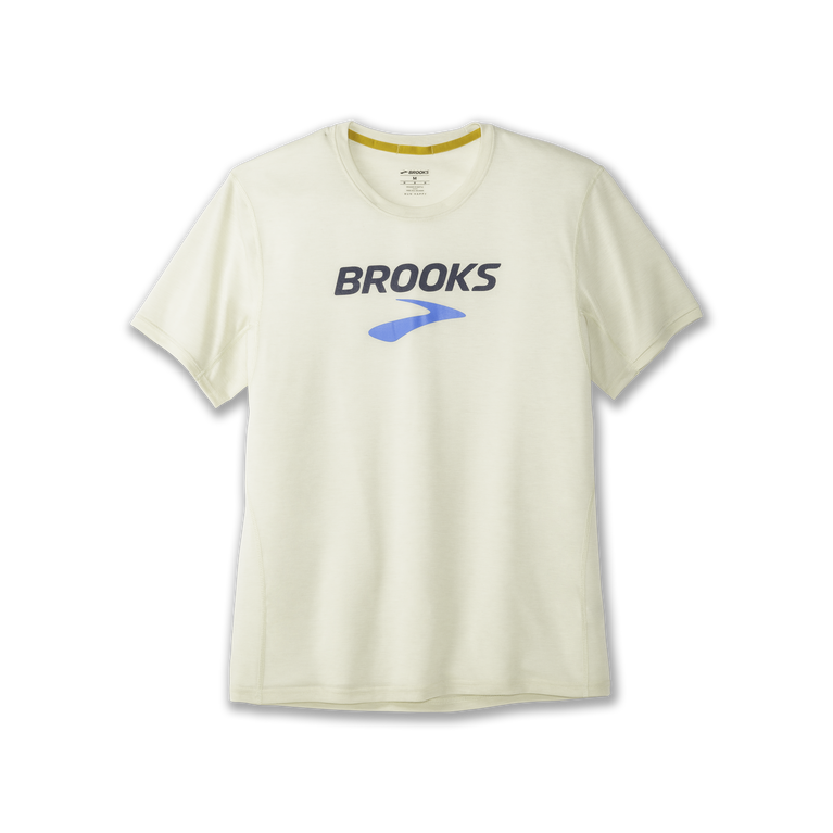 Brooks Distance גרפיקה שרוול קצר הת'ר דבש-br מורשת