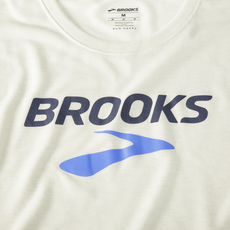 Brooks Distance גרפיקה שרוול קצר הת'ר דבש-br מורשת