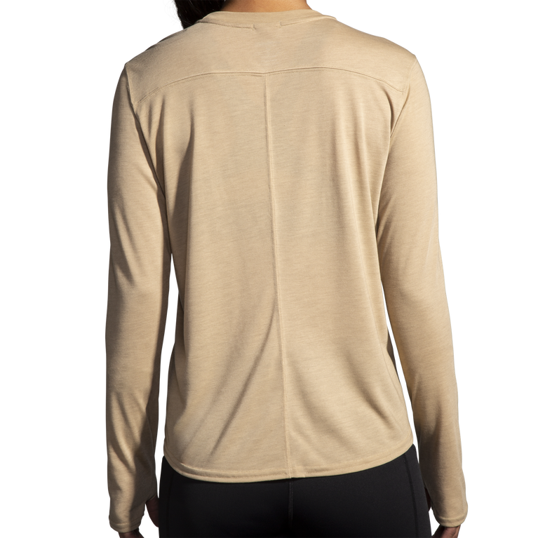 Brooks מרחק גרפיקה שרוול ארוך אברש שיבולת שועל לרוץ שמח