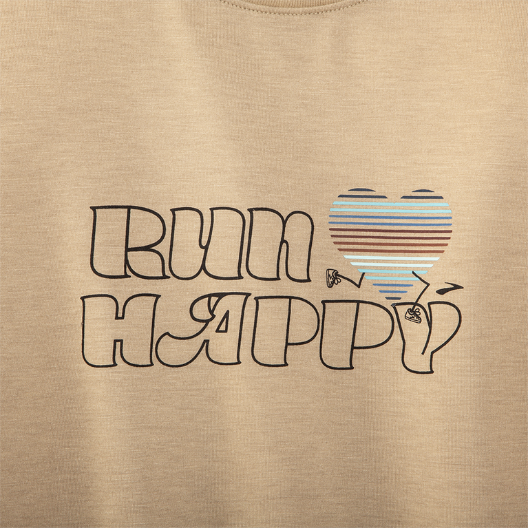 Brooks מרחק גרפיקה שרוול ארוך אברש שיבולת שועל לרוץ שמח