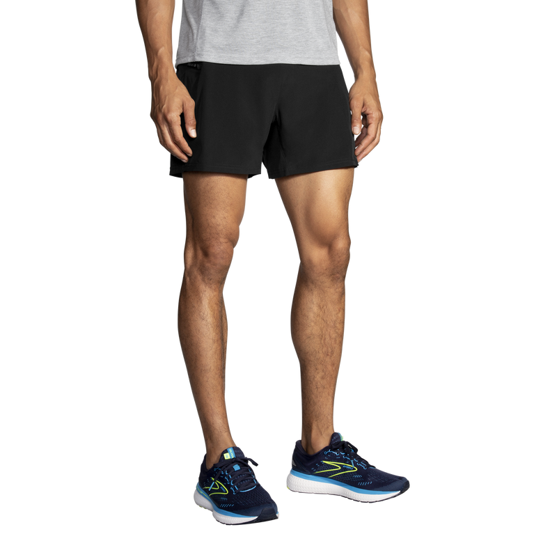 Brooks Sherpa 5 אינץ' 2 ב-1 קצר שחור