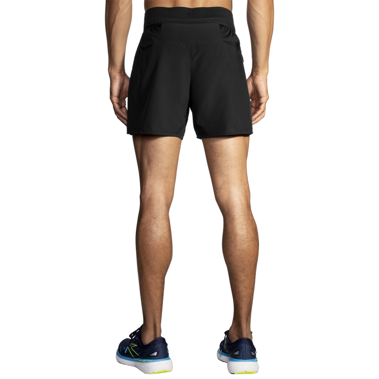 Brooks Sherpa 5 אינץ' 2 ב-1 קצר שחור