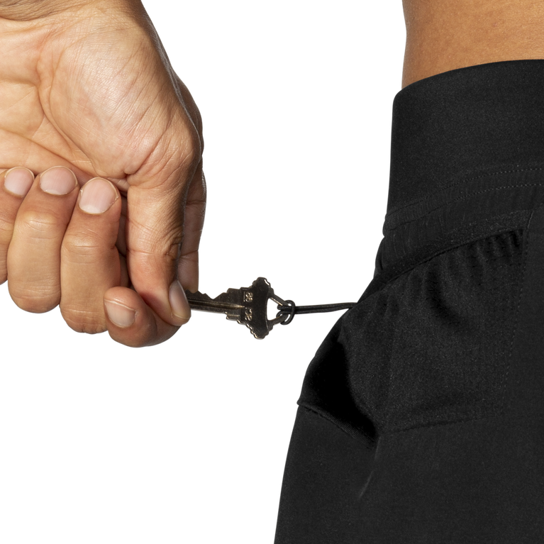 Brooks Sherpa 5 אינץ' 2 ב-1 קצר שחור