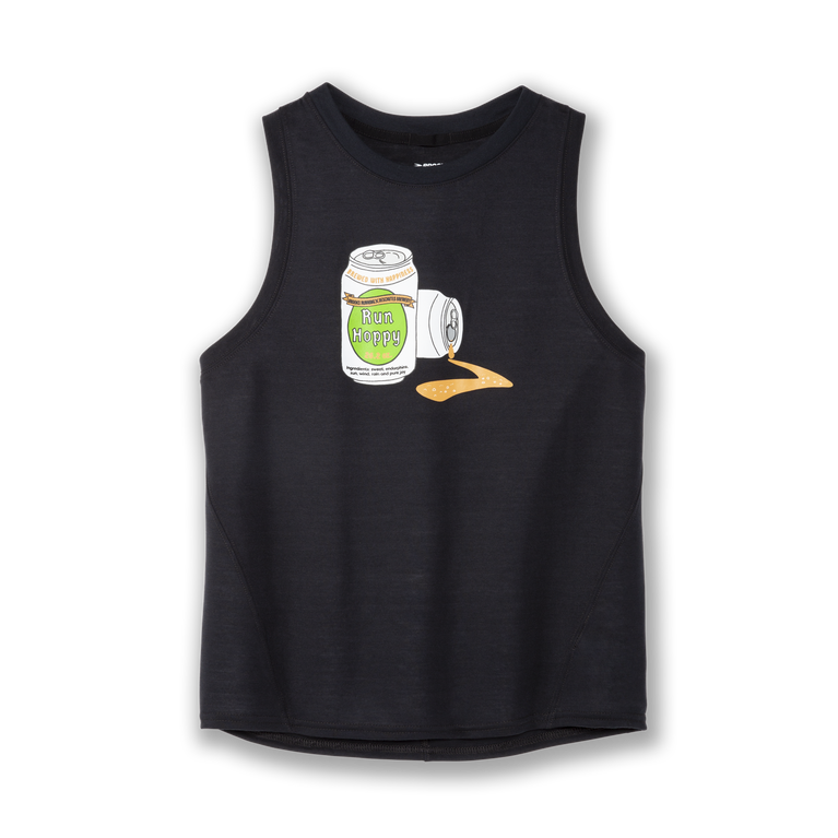 Brooks מרחק גרפי טנק שחור לרוץ Hoppy-deschutes