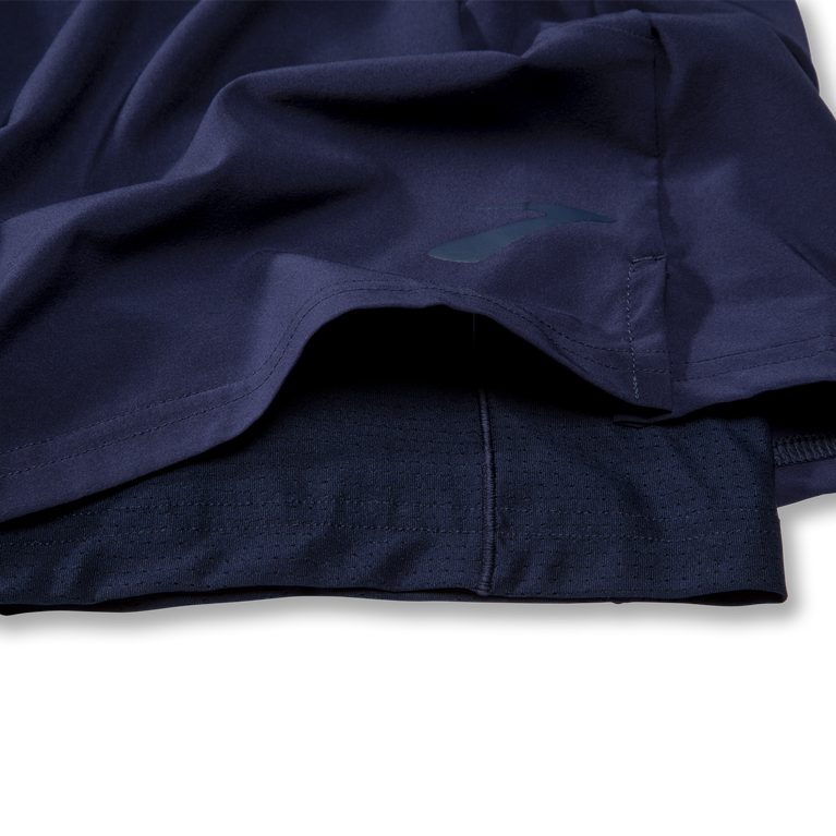 Brooks Sherpa 7 אינץ' 2 ב-1 קצר נייבי