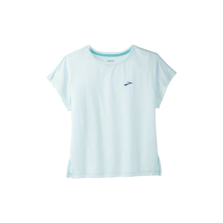 Brooks Sprint חינם שרוול קצר קרח כחול