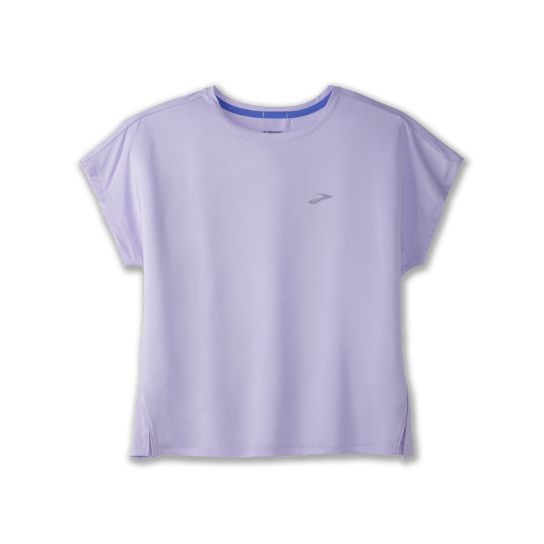 Brooks Sprint ללא שרוולים קצרים מקף סגול
