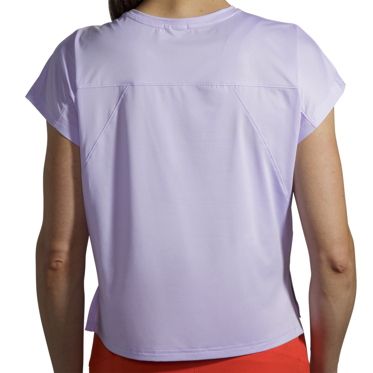 Brooks Sprint ללא שרוולים קצרים מקף סגול