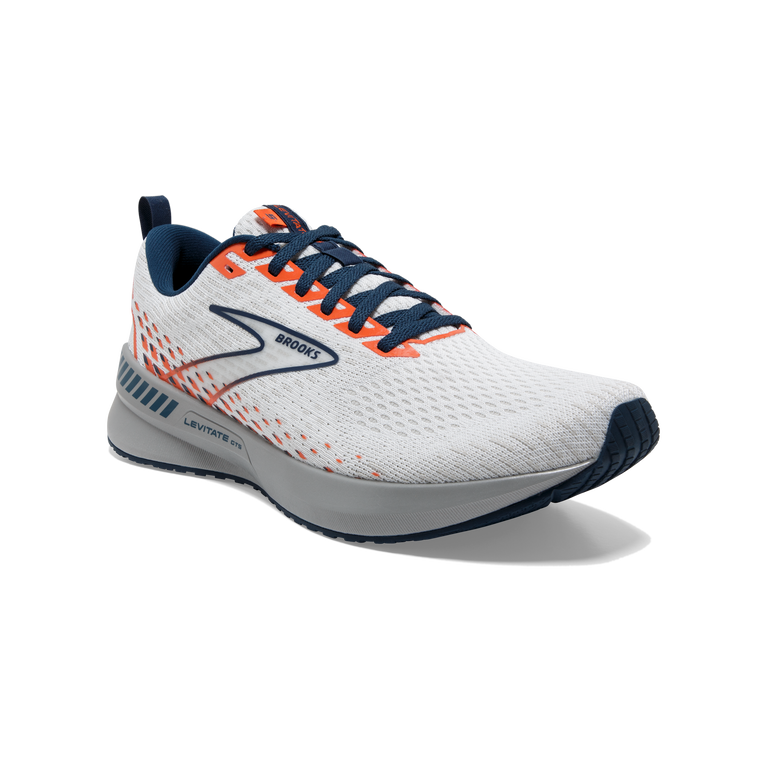 Brooks Levitate Gts 5 לבן-טיטן-להבה