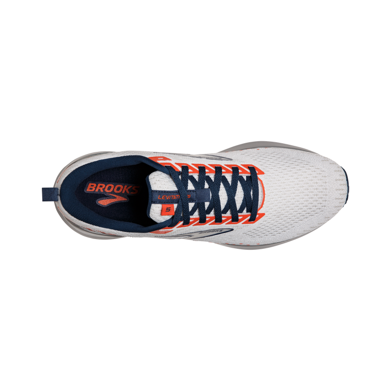 Brooks Levitate Gts 5 לבן-טיטן-להבה