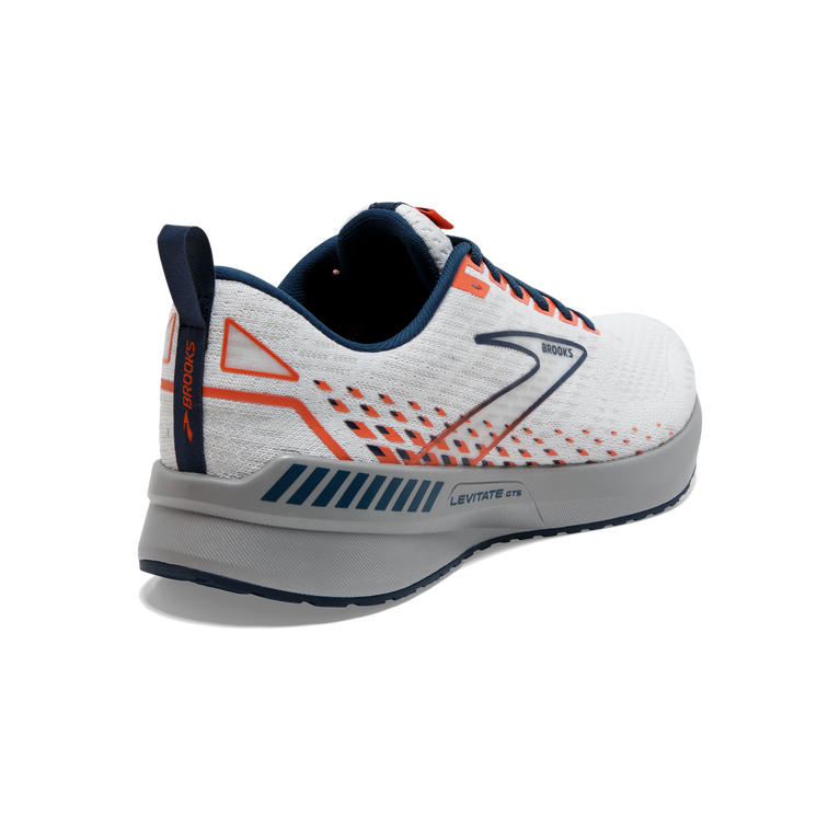 Brooks Levitate Gts 5 לבן-טיטן-להבה
