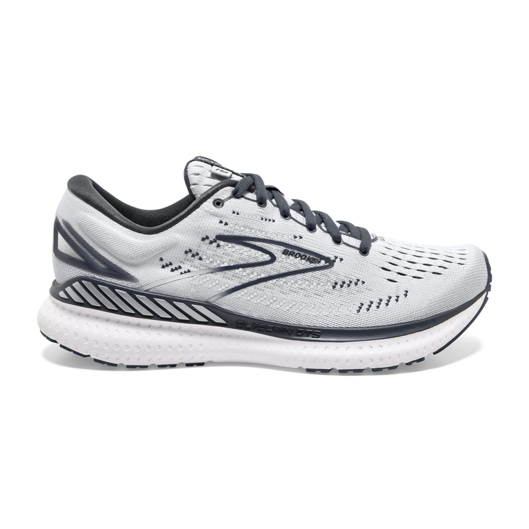 Brooks Glycerin Gts 19 אפור-לבן