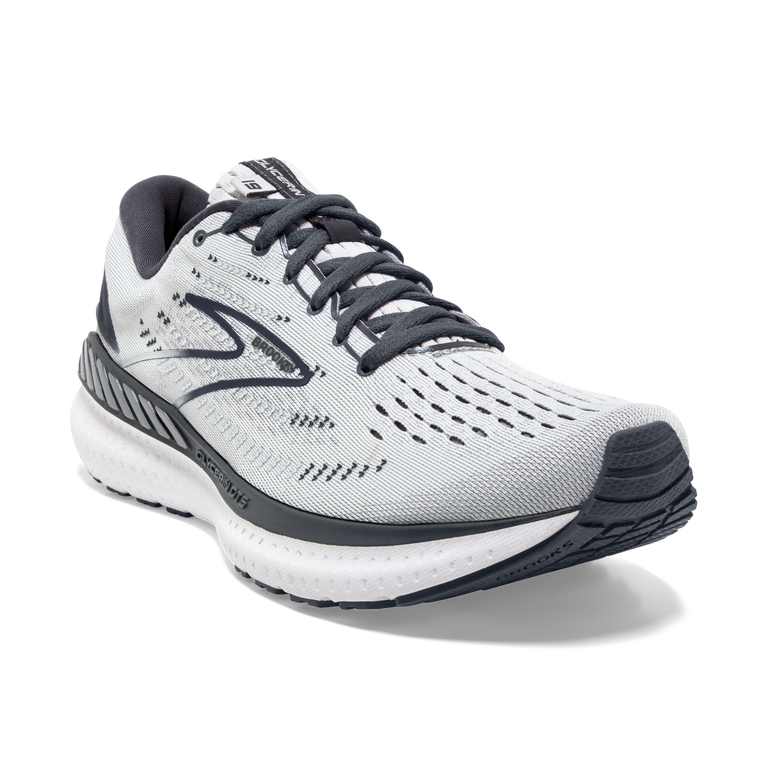 Brooks Glycerin Gts 19 אפור-לבן