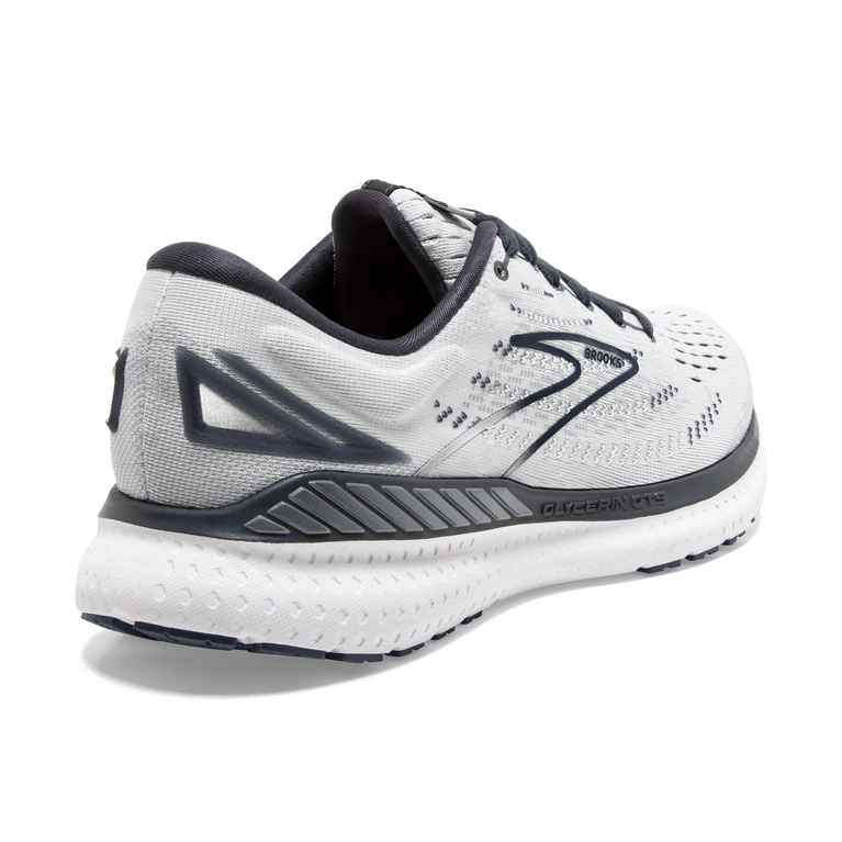 Brooks Glycerin Gts 19 אפור-לבן