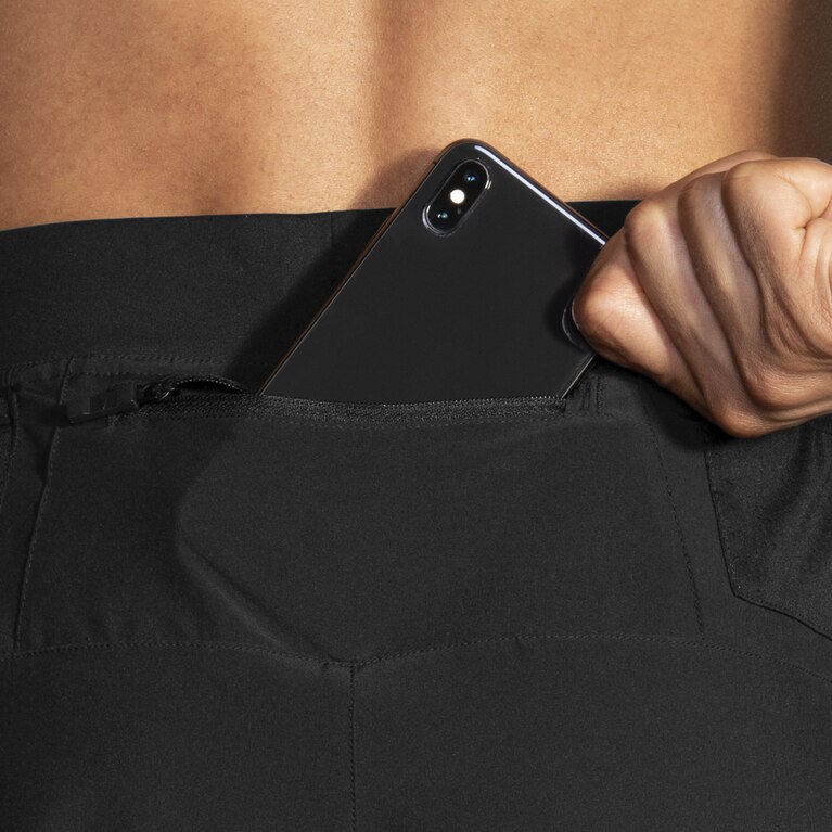 Brooks Sherpa 5 אינץ' קצר שחור