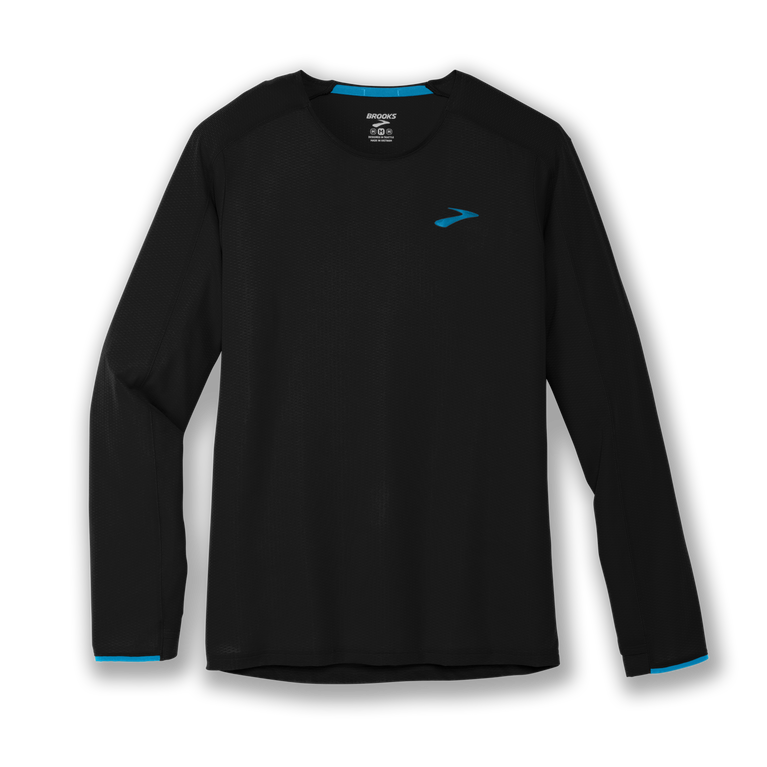 ברוקס אווירה שרוול ארוך שחור-חשמלי כחול