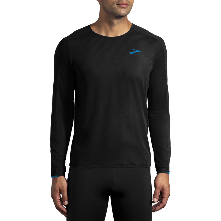 ברוקס אווירה שרוול ארוך שחור-חשמלי כחול