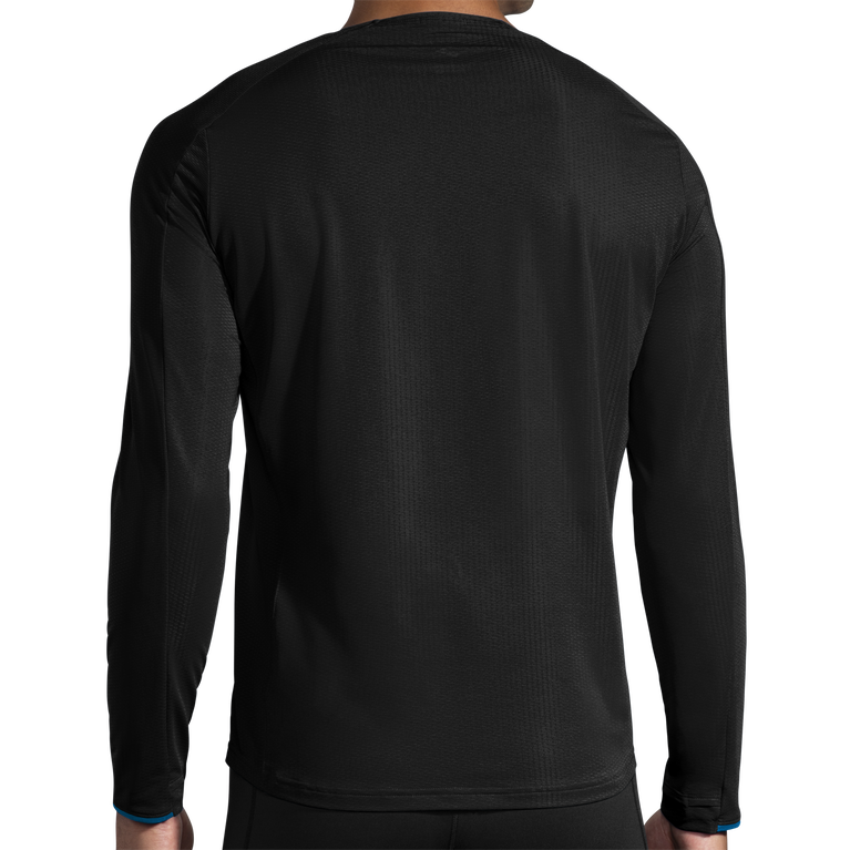 ברוקס אווירה שרוול ארוך שחור-חשמלי כחול