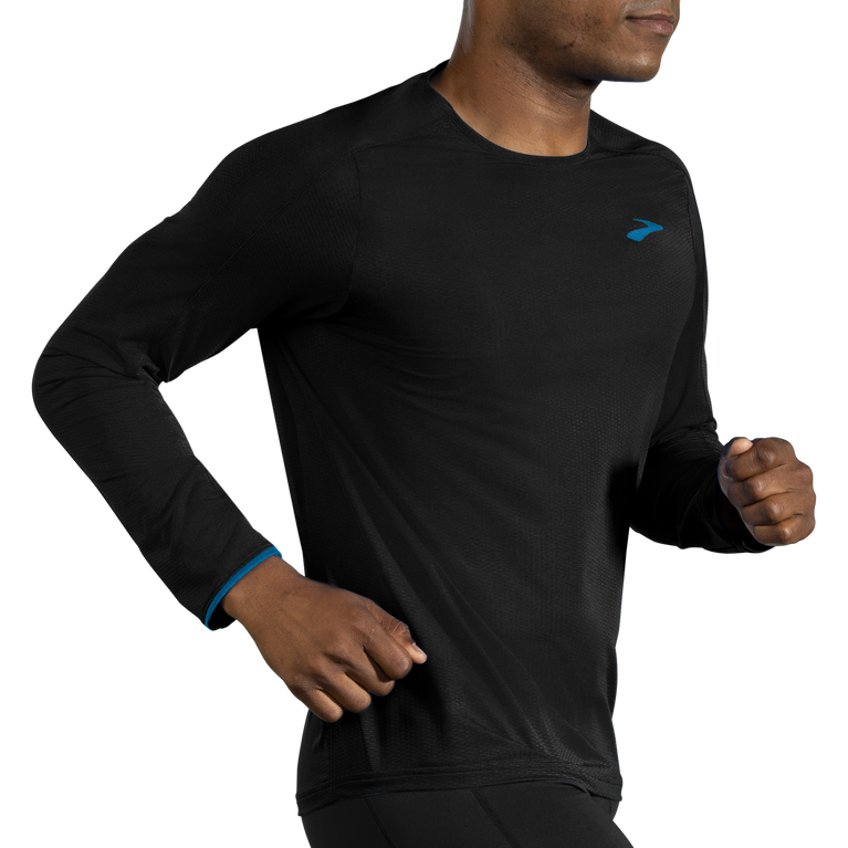 ברוקס אווירה שרוול ארוך שחור-חשמלי כחול