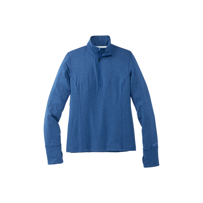 Brooks מקף 1/2 רוכסן אפר כחול אברש