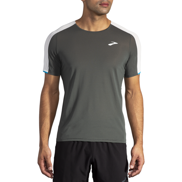 אווירת נחלים שרוול קצר צדפה כהה אפור קפוא