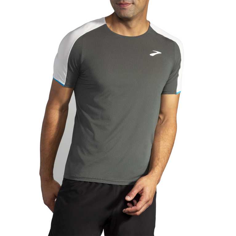 אווירת נחלים שרוול קצר צדפה כהה אפור קפוא