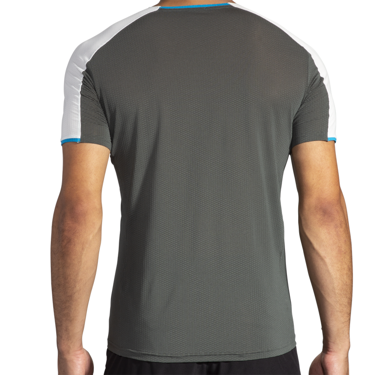 אווירת נחלים שרוול קצר צדפה כהה אפור קפוא