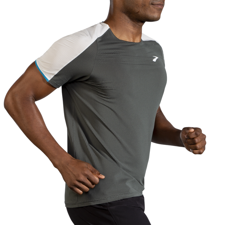 אווירת נחלים שרוול קצר צדפה כהה אפור קפוא