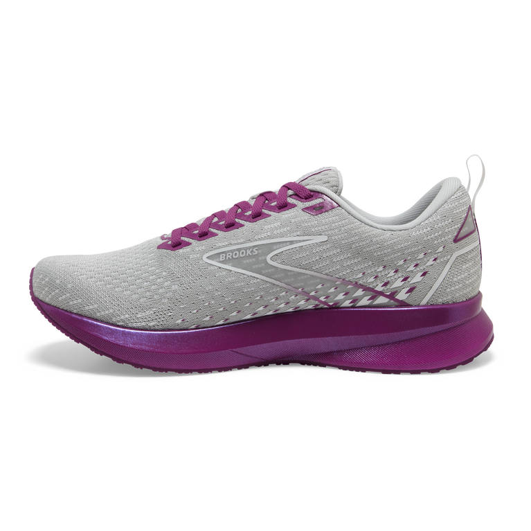 Brooks Levitate 5 אפור-לבנדר-שרביט רוז'