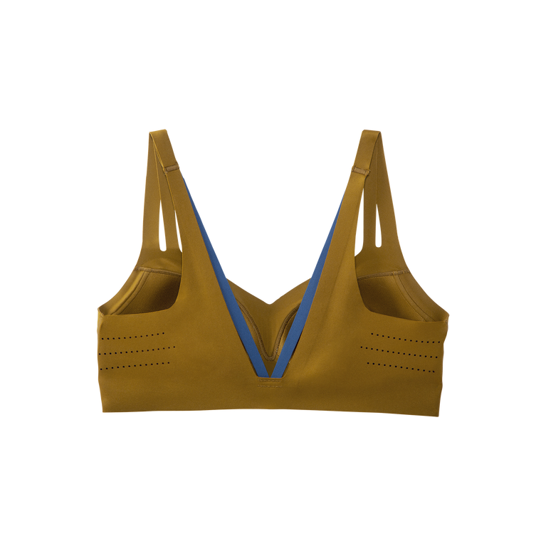 ברוקס מעז בריצת רצועות חזייה שרופה אפר כחול זית