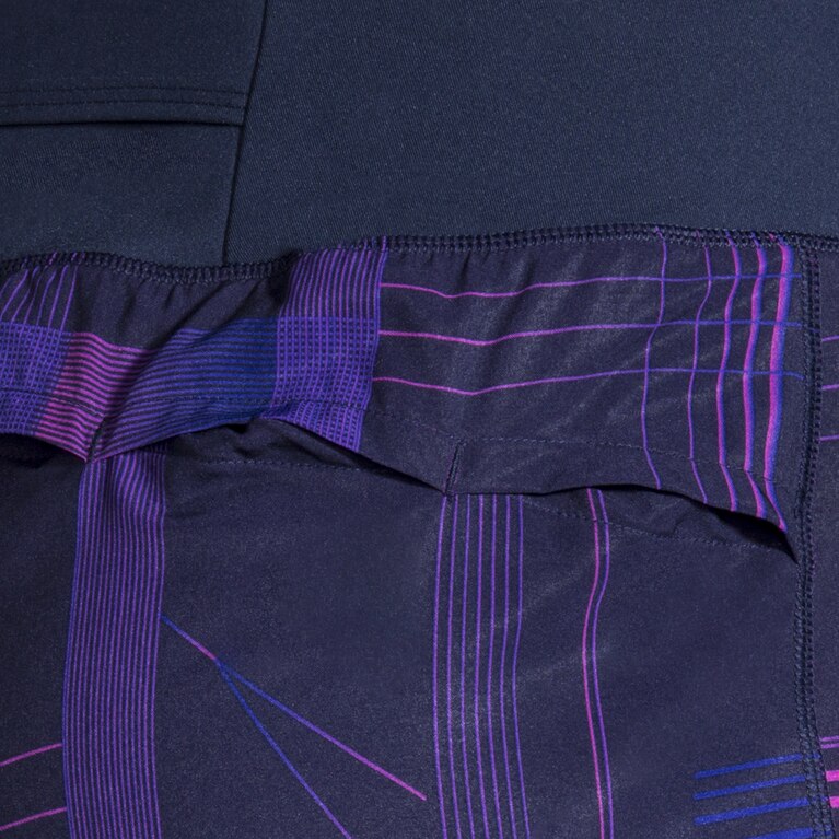 Brooks Chaser 7 אינץ' הדפס מטריצה ​​קצר נייבי