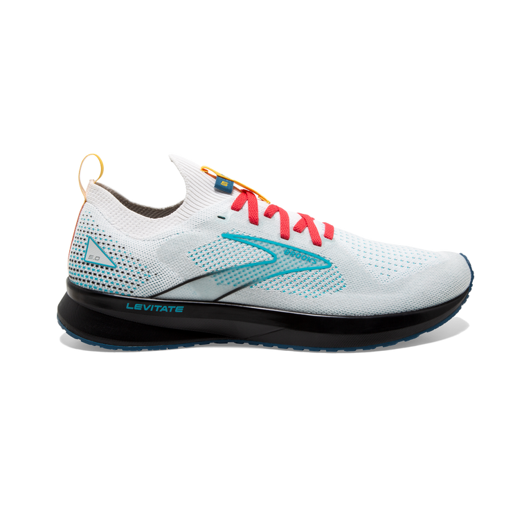 Brooks Levitate Stealthfit 5 White-luna-bluebird