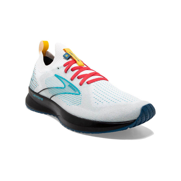 Brooks Levitate Stealthfit 5 White-luna-bluebird