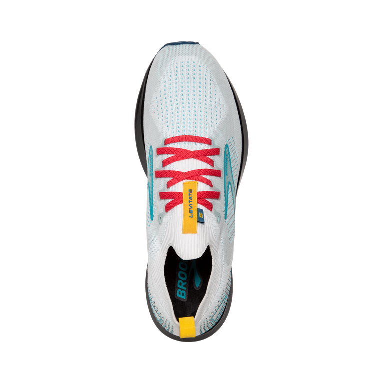 Brooks Levitate Stealthfit 5 White-luna-bluebird
