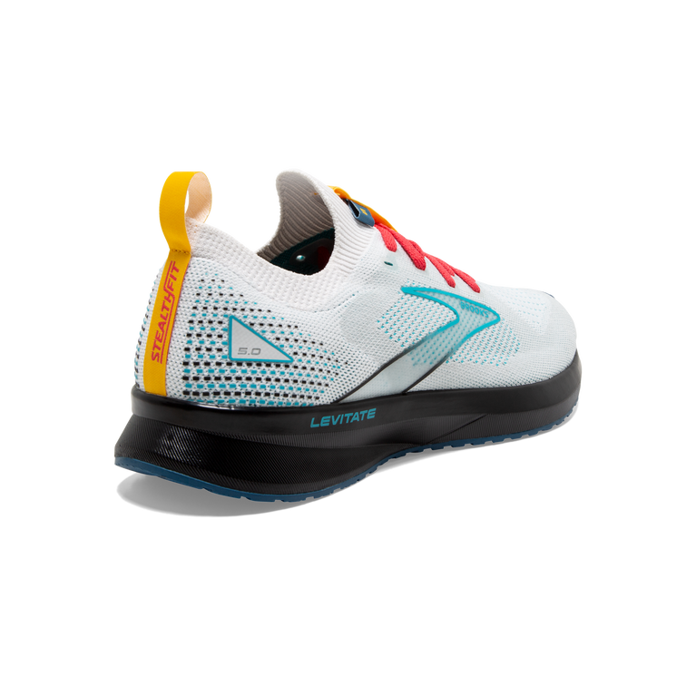 Brooks Levitate Stealthfit 5 White-luna-bluebird