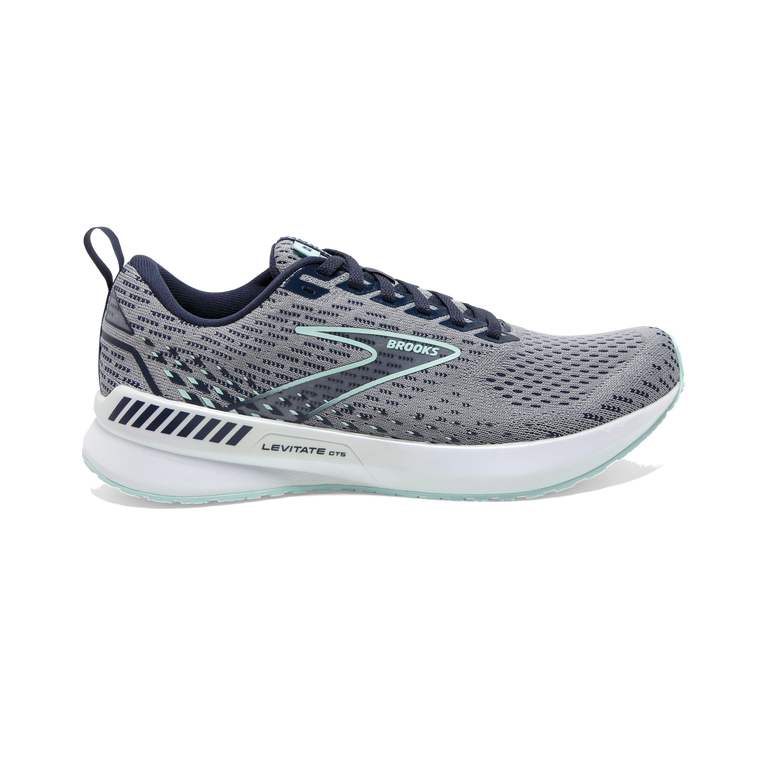 Brooks Levitate Gts 5 אפור-טווס-כחול בהיר
